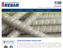 Tablet Screenshot of americanfiberglassrebar.com